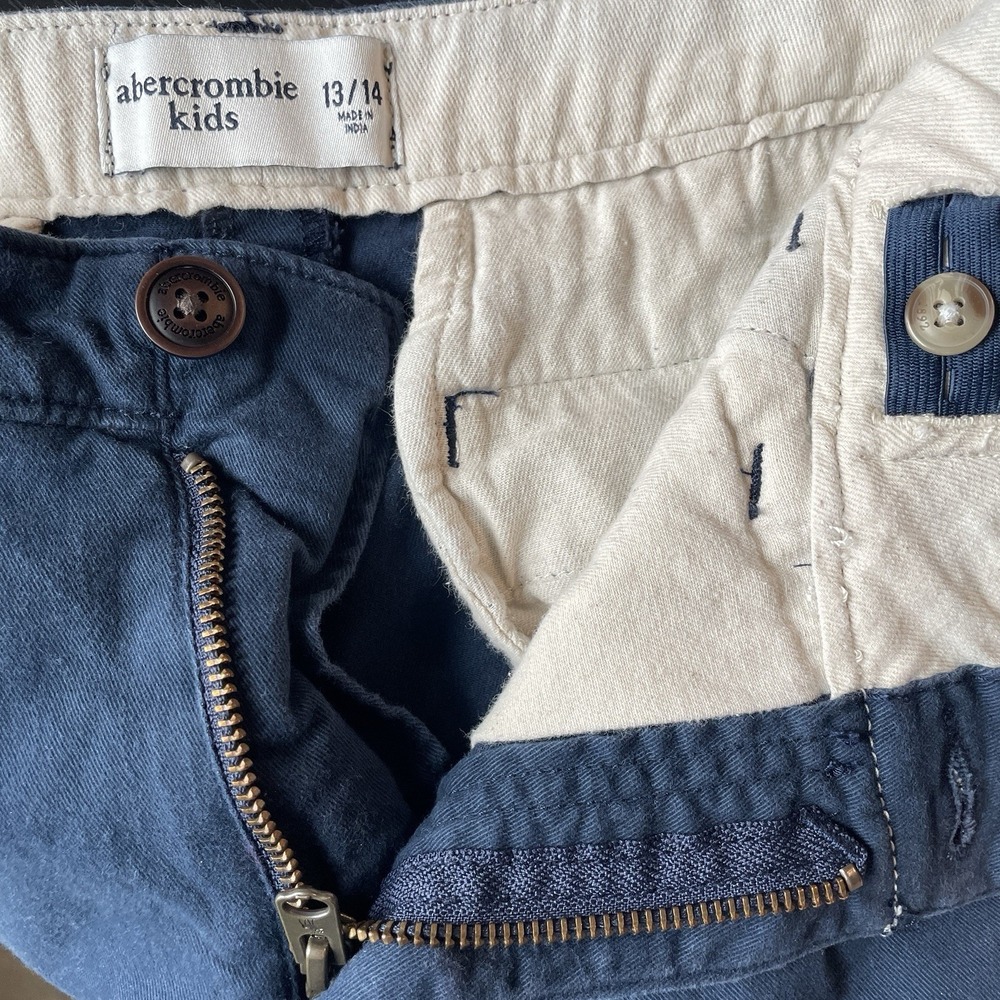 Abercrombie Kids School Classic 9" Shorts Casual Summer Chino Preppy Boys 13/14 - Picture 5 of 8